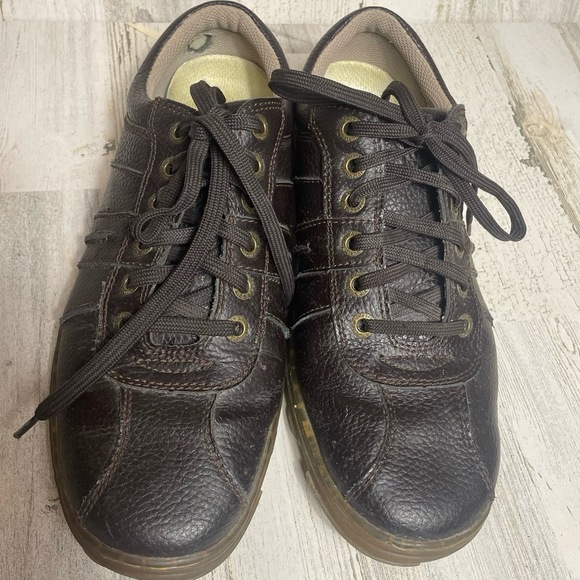Dr Martens Pembridge size 12M Leather Oxford Lace Up Comfort Work Shoes Brown - Picture 2 of 9
